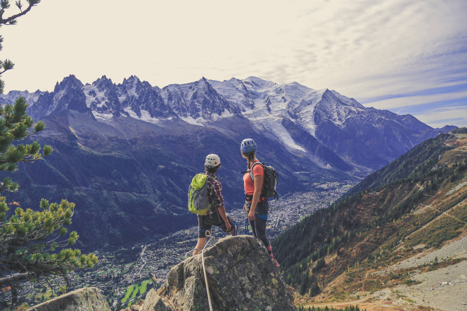 La Via Ferrata des Evettes depuis Flégère